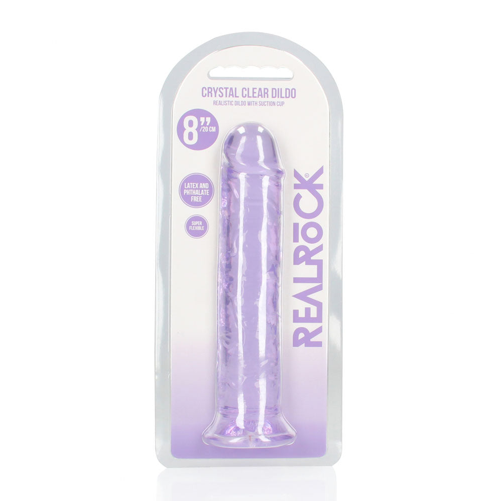 REALROCK 20 cm Straight Dildo - Purple - Purple 20 cm (8'') Dong — image 8