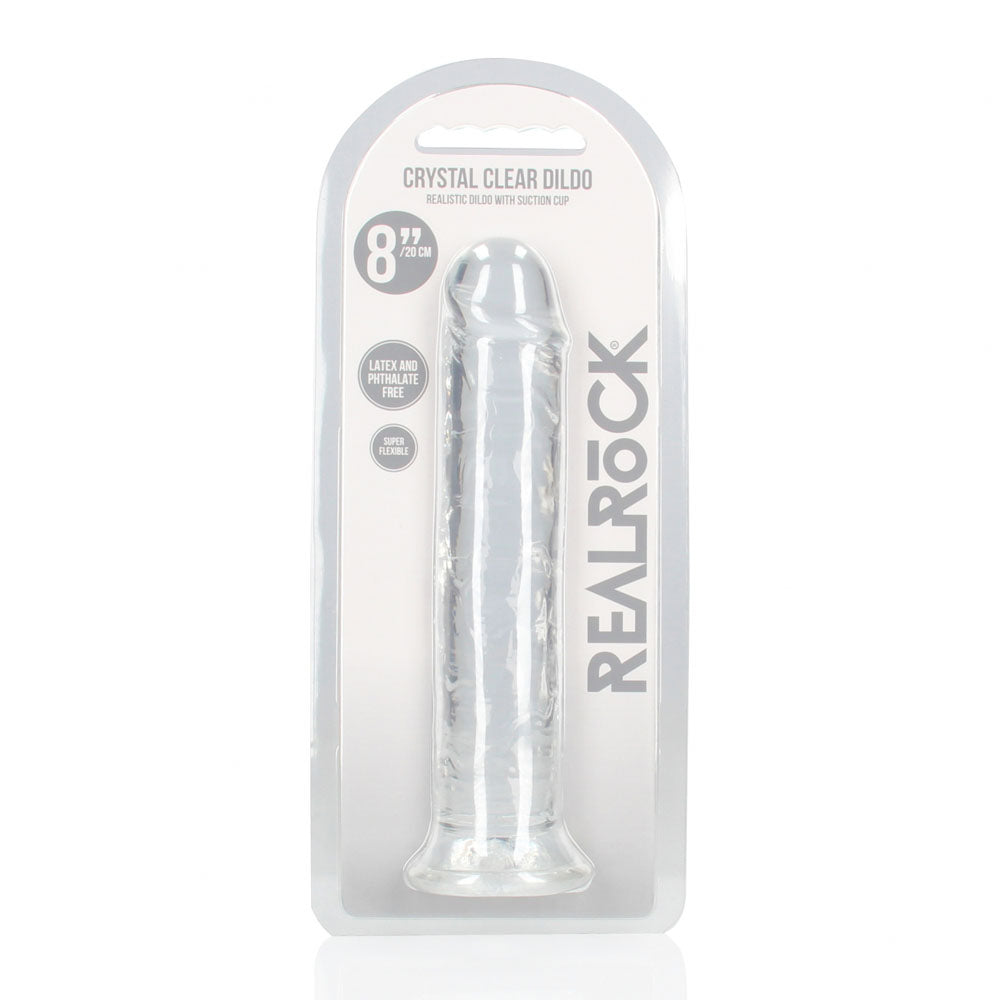 REALROCK 20 cm Straight Dildo - Transparent - Clear 20 cm (8'') Dong — image 8