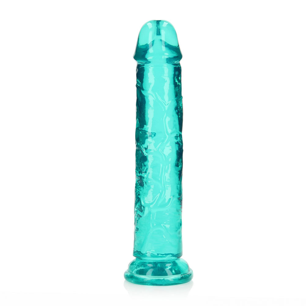 REALROCK 20 cm Straight Dildo - Turquoise - Turquoise 20 cm (8'') Dong — image 4