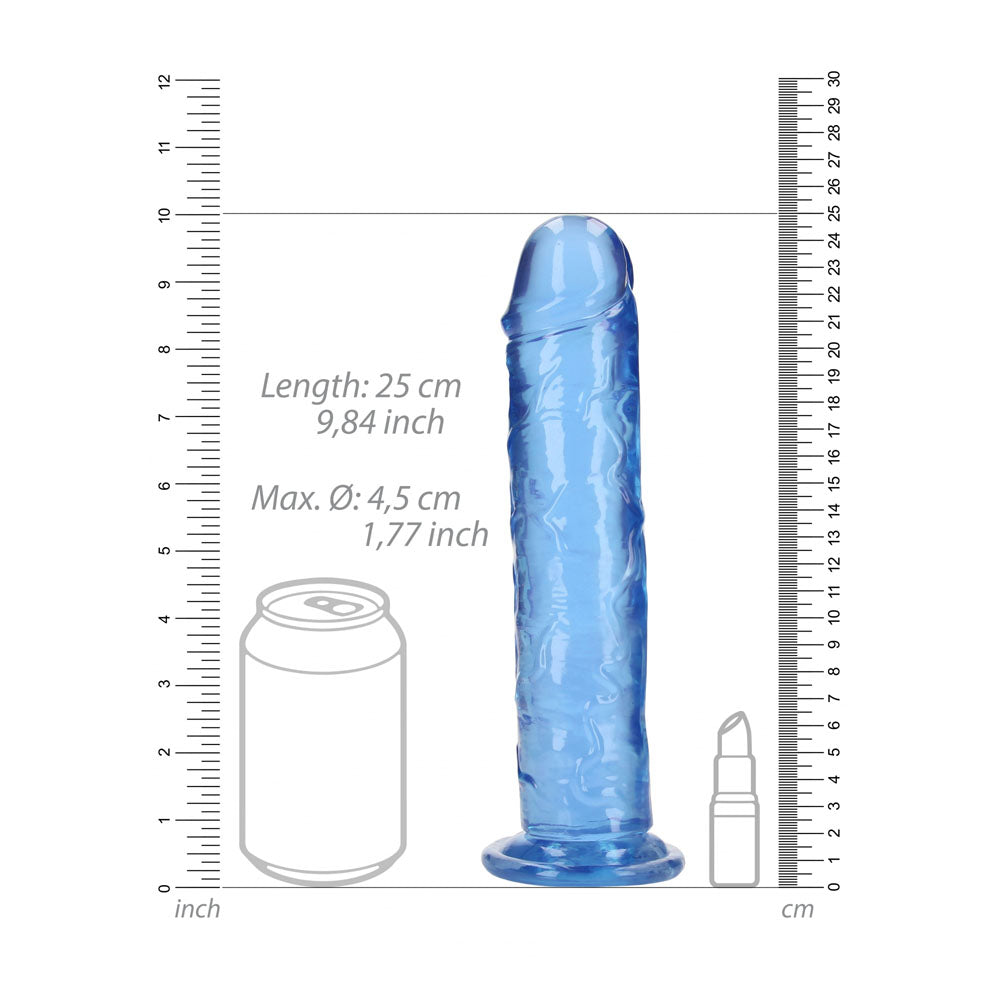 REALROCK 25 cm Straight Dildo - Blue - Blue 25 cm (10'') Dong — image 7