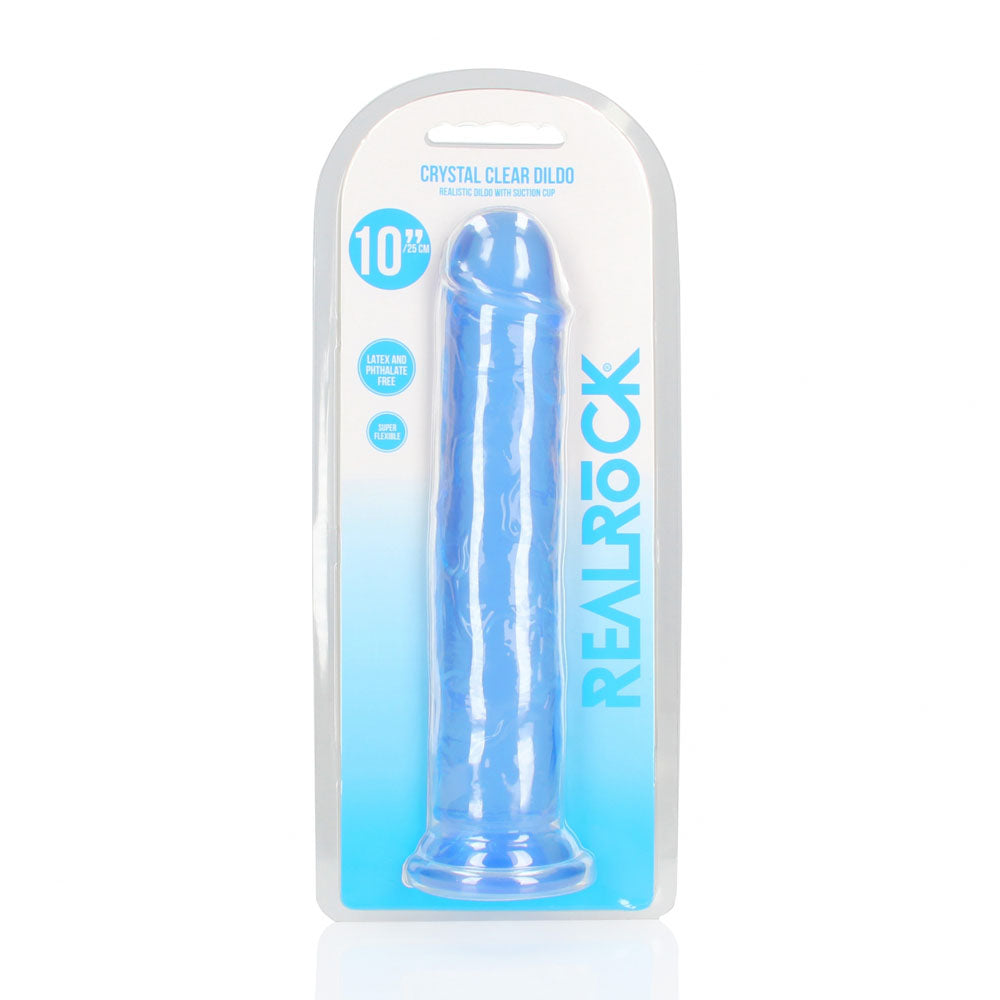 REALROCK 28 cm Straight Dildo - Blue - Blue 28 cm (10'') Dong — image 8