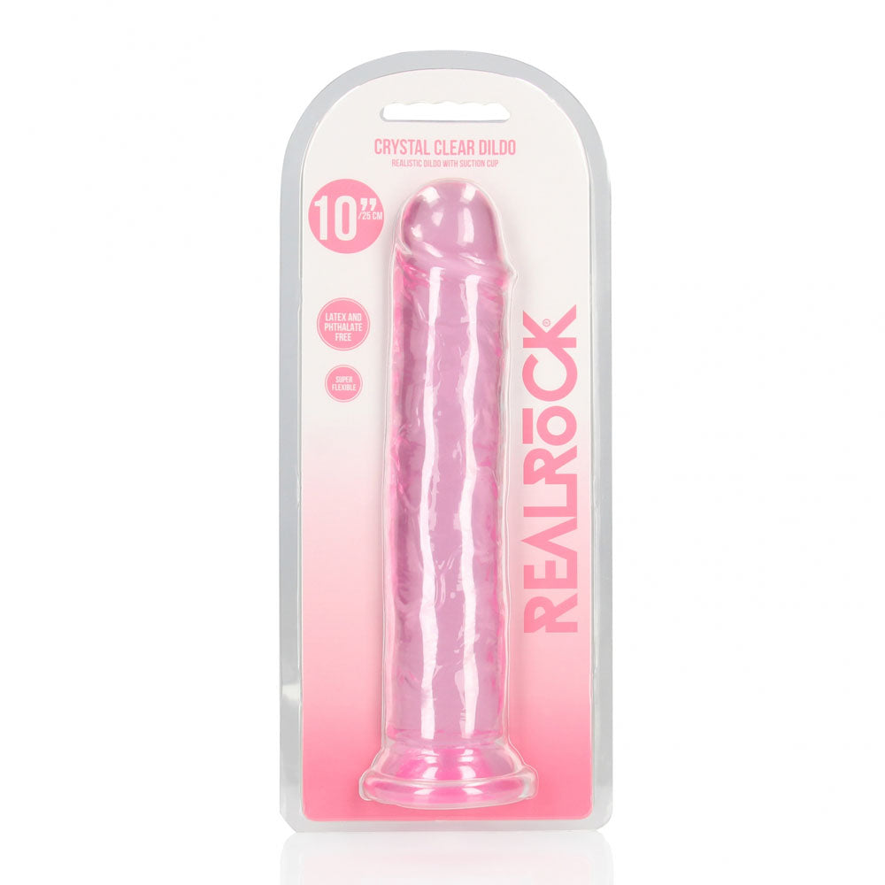 REALROCK 28 cm Straight Dildo - Pink - Pink 28 cm (10'') Dong — image 8