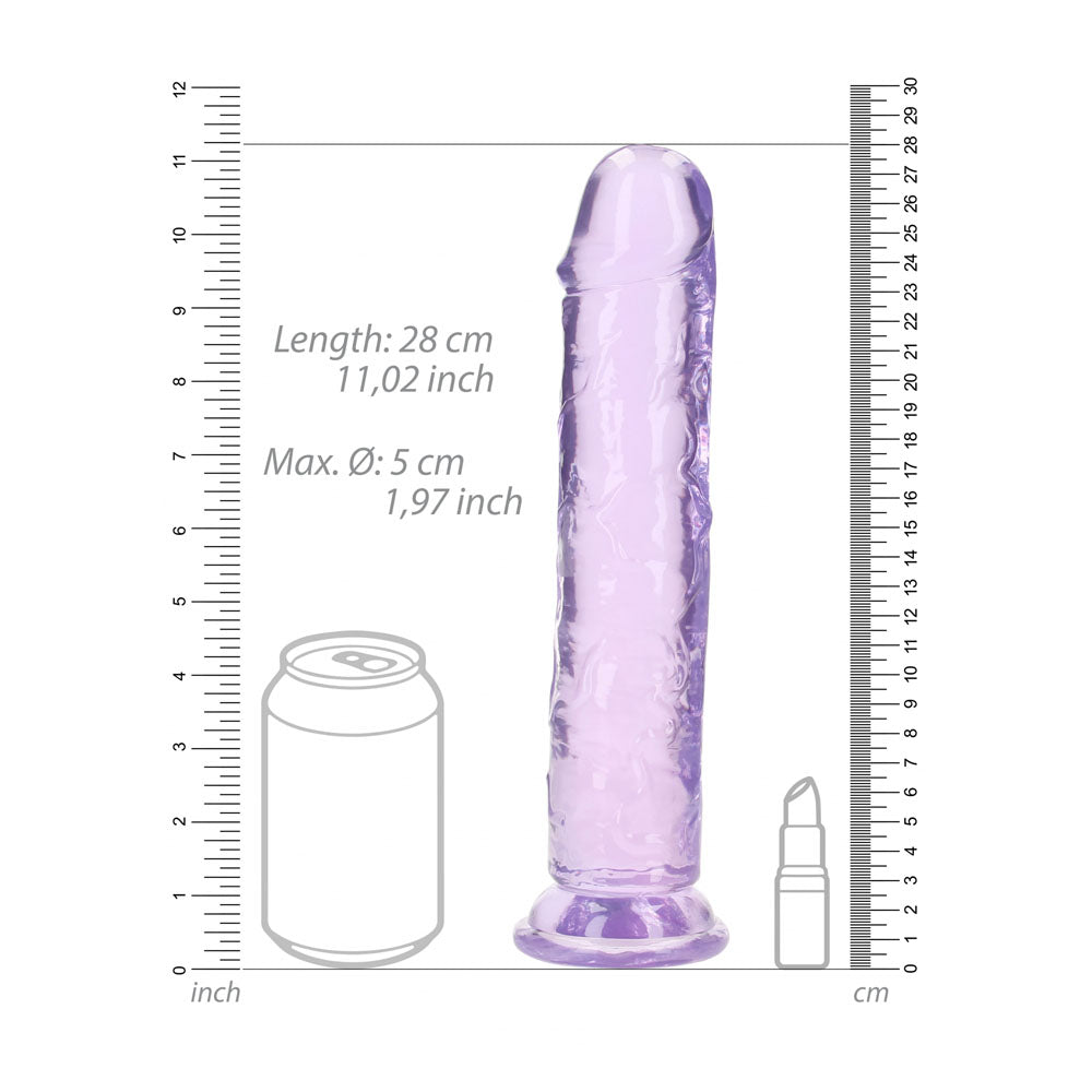 REALROCK 28 cm Straight Dildo - Purple - Purple 28 cm (10'') Dong — image 7