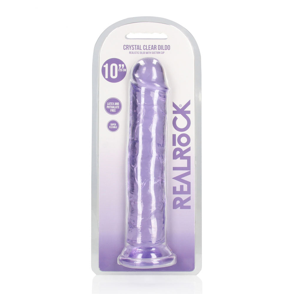 REALROCK 28 cm Straight Dildo - Purple - Purple 28 cm (10'') Dong — image 8
