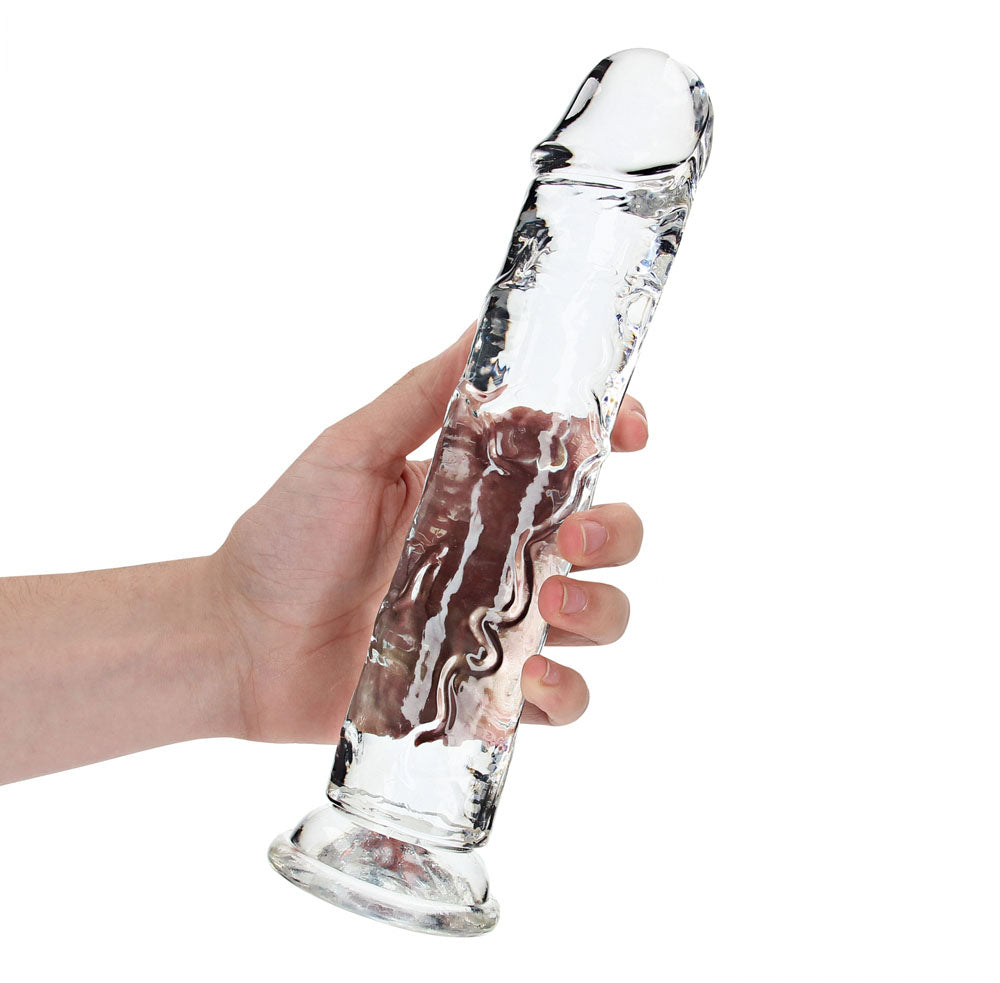REALROCK 28 cm Straight Dildo - Transparent - Clear 28 cm (10'') Dong — image 2