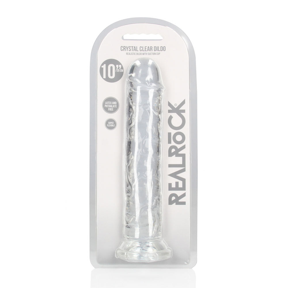 REALROCK 28 cm Straight Dildo - Transparent - Clear 28 cm (10'') Dong — image 8