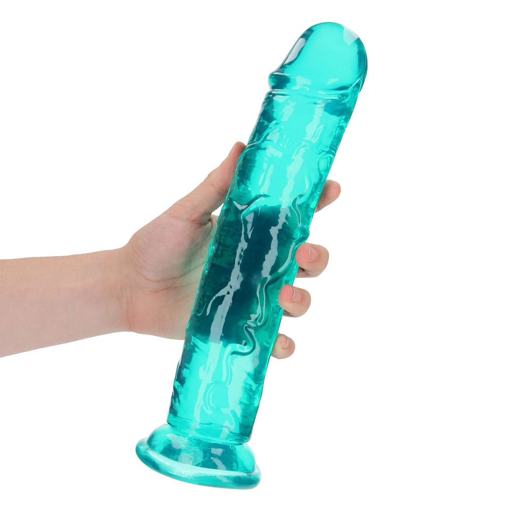 REALROCK 31 cm Straight Dildo - Turquoise - Turquoise 31 cm (11'') Dong — image 2