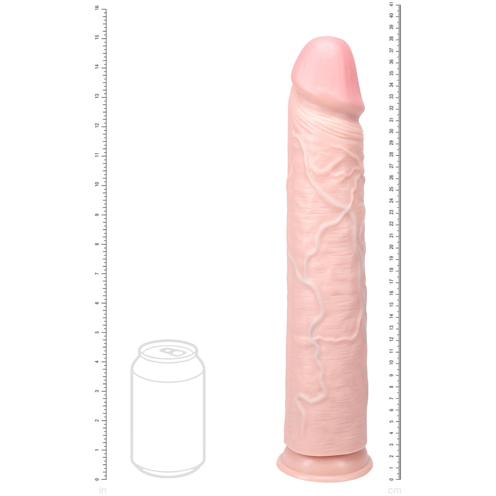 REALROCK 38cm Extra Long Dildo - Flesh - Flesh 38 cm (15'') Extra Long Dong — view 6