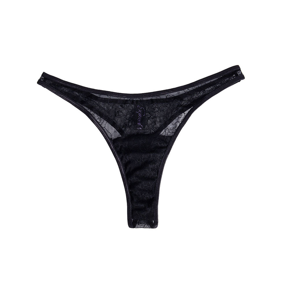 Maia DATE NIGHT PANTY VIBE - L/XL - Black L/XL Panty with Pink Bullet & Remote