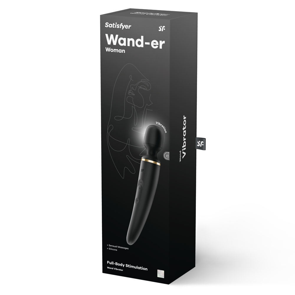 Satisfyer Wand-er Woman - Black USB Rechargeable Massager Wand — view 9