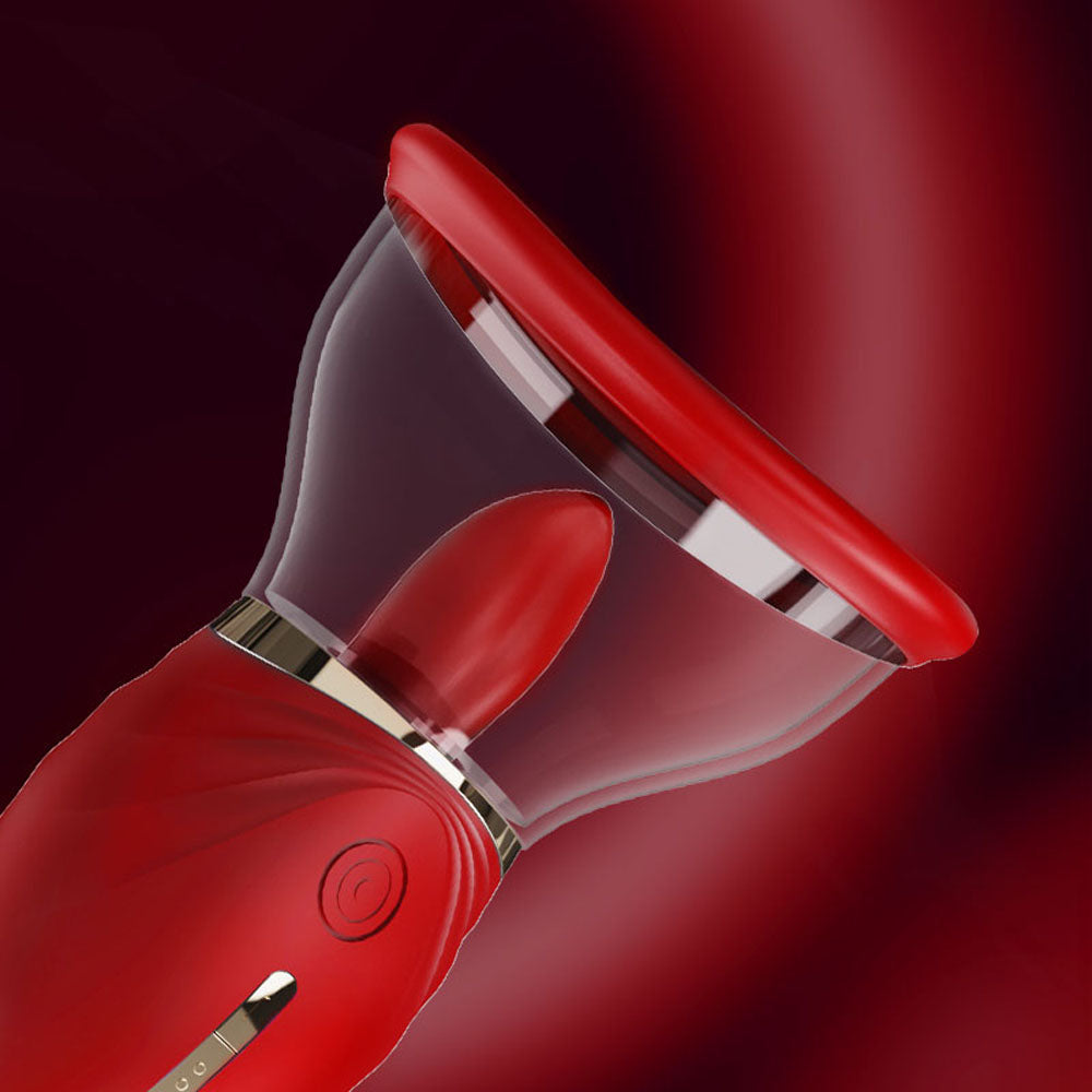 LuvPump Adoramor - Red Licking & Sucking Ladies Pump