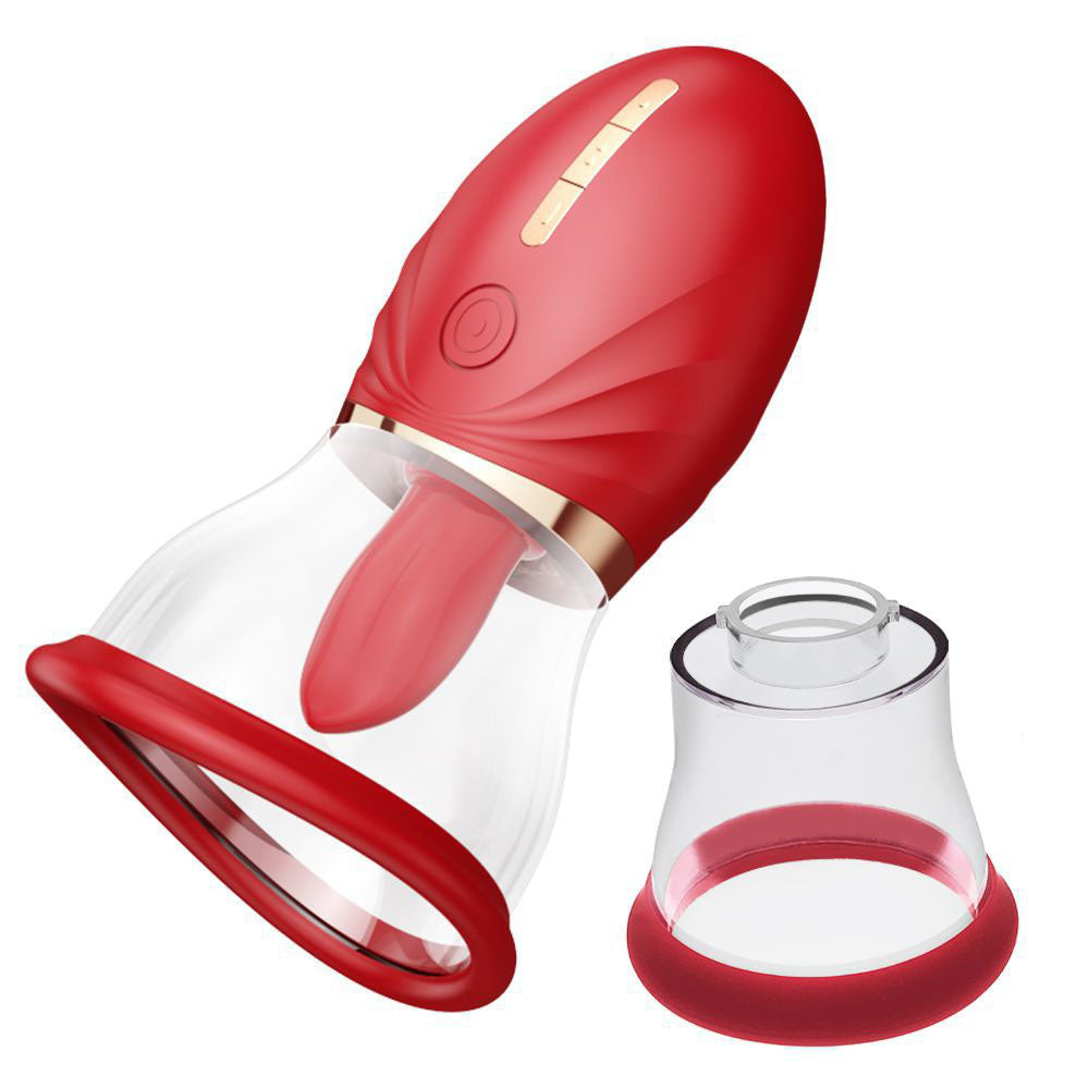 LuvPump Adoramor - Red Licking & Sucking Ladies Pump