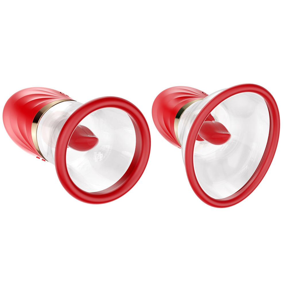 LuvPump Adoramor - Red Licking & Sucking Ladies Pump