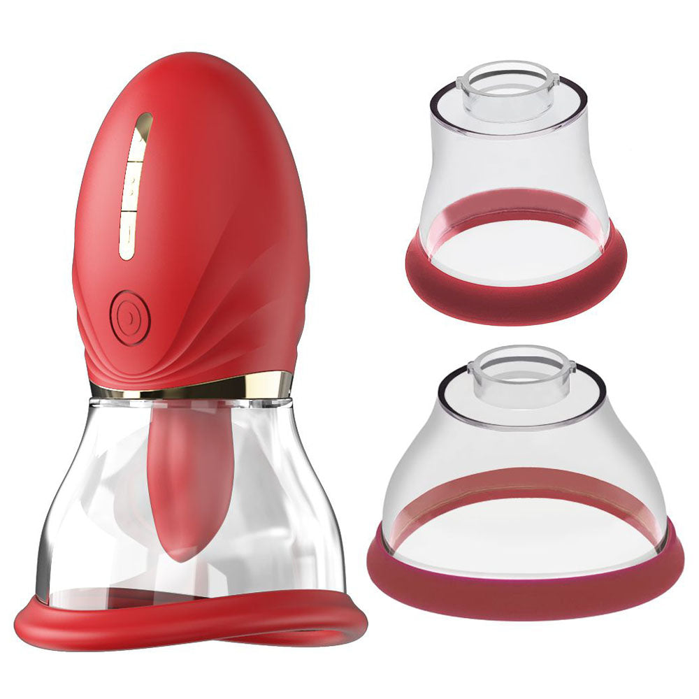 LuvPump Adoramor - Red USB Rechargeable Licking & Sucking Ladies Pump — view 6