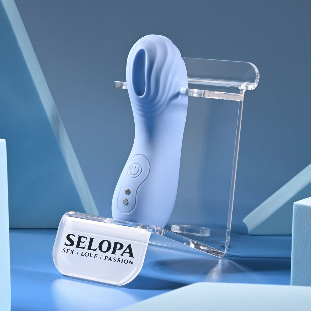 Selopa GOOD POINT - Purple USB Rechargeable Hollow Vibrating Finger Stimulator — view 7