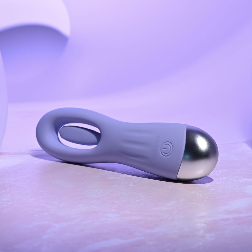 Selopa IN A FLAP - Purple 15 cm USB Rechargeable Flicking Stimulator — view 7
