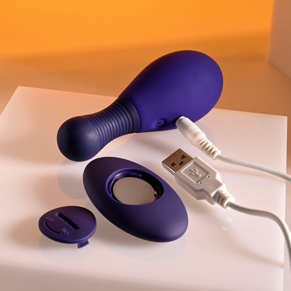 Selopa EGG ME ON - Purple 10 cm USB Rechargeable Egg with Wireless Remote — view 9