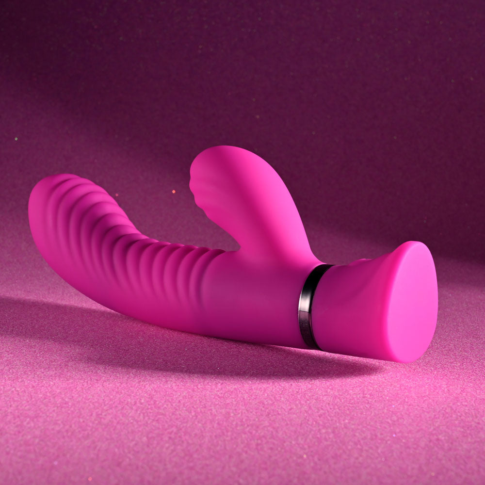Selopa NEXT WAVE - Pink 16.4 cm USB Rechargeable Dual Vibrator — view 6