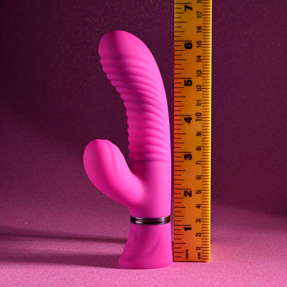 Selopa NEXT WAVE - Pink 16.4 cm USB Rechargeable Dual Vibrator — view 8