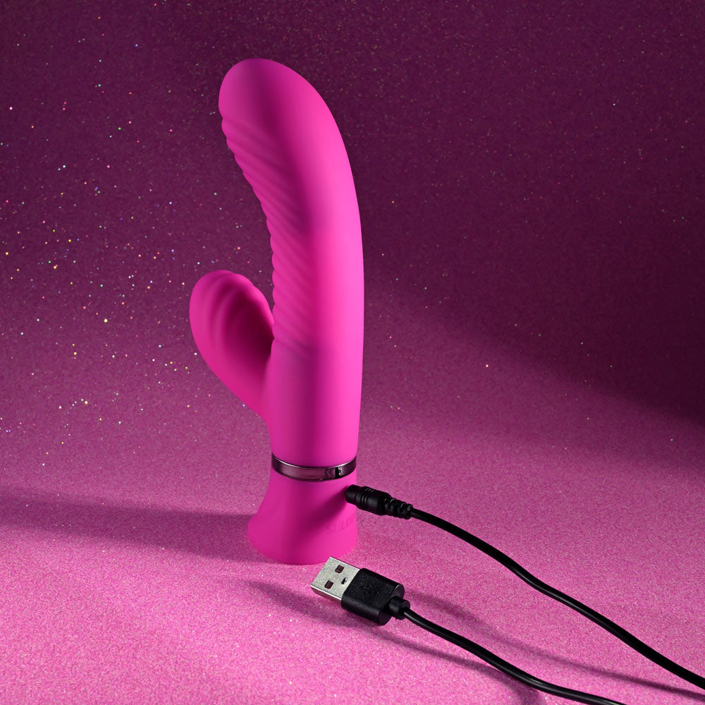 Selopa NEXT WAVE - Pink 16.4 cm USB Rechargeable Dual Vibrator — view 9