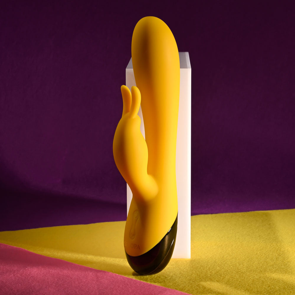 Selopa BUZZZ BUNNY - Yellow 19.7 cm Rabbit Vibrator