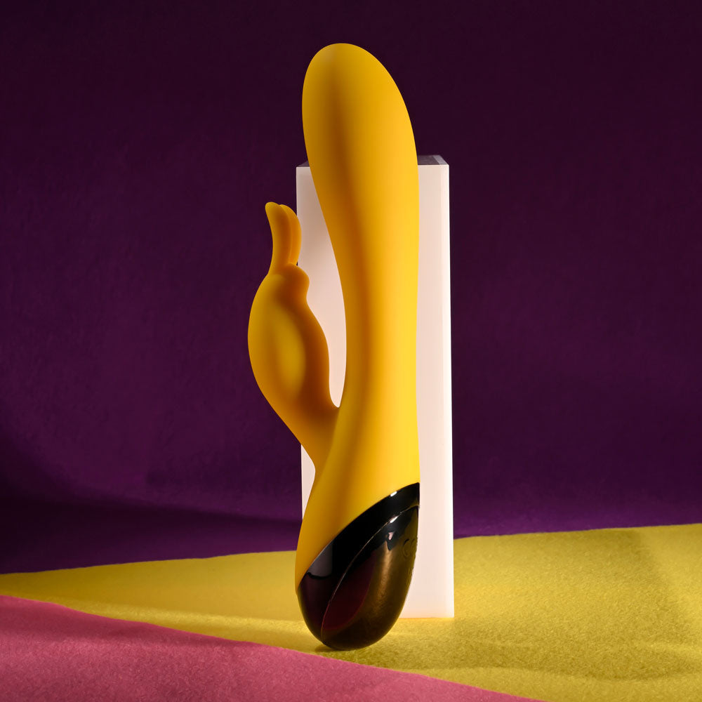 Selopa BUZZZ BUNNY - Yellow 19.7 cm Rabbit Vibrator