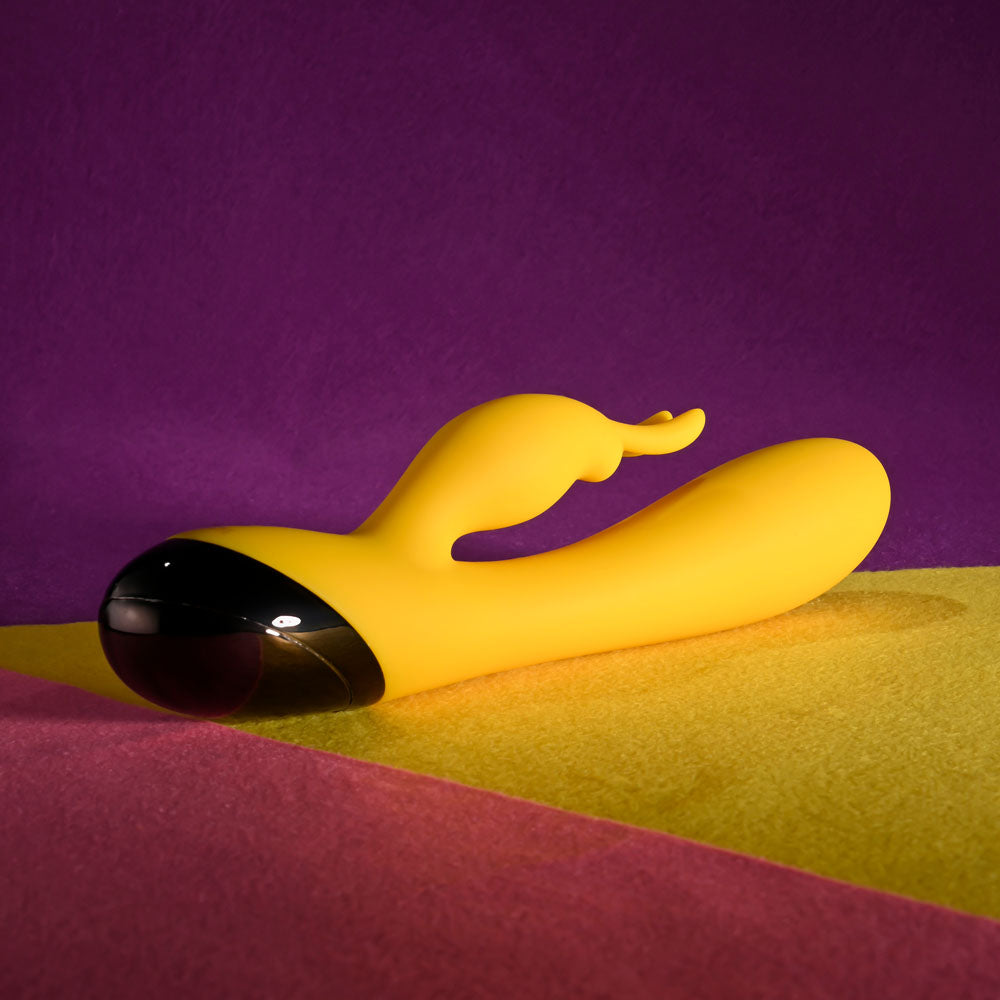 Selopa BUZZZ BUNNY - Yellow 19.7 cm Rabbit Vibrator