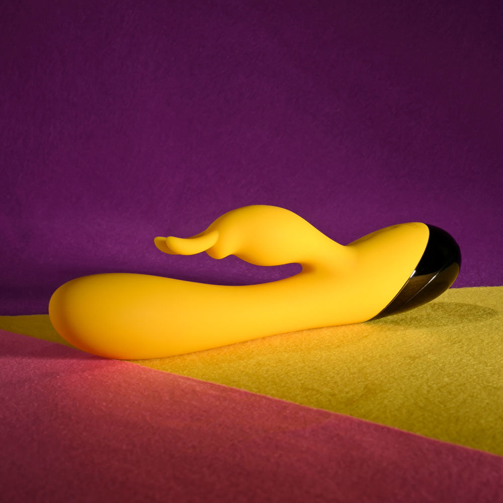 Selopa BUZZZ BUNNY - Yellow 19.7 cm USB Rechargeable Rabbit Vibrator — view 6
