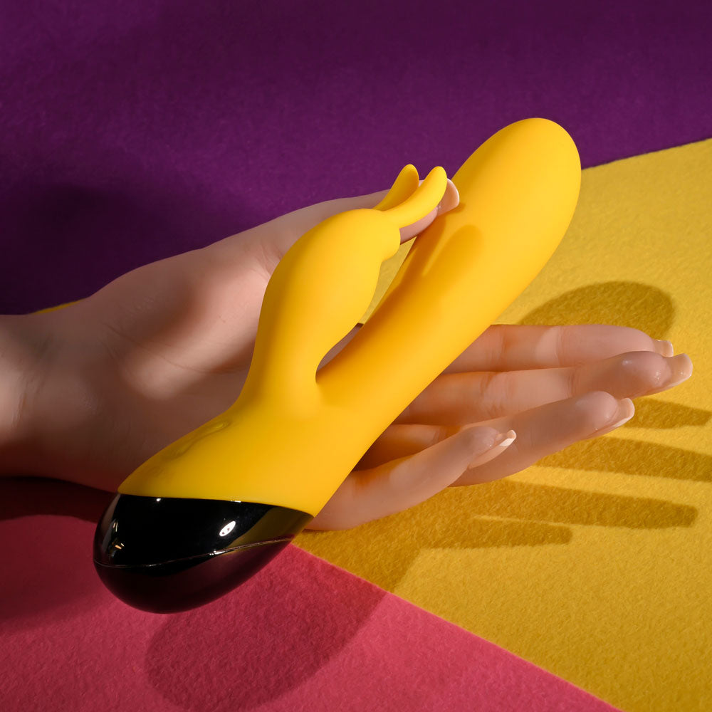 Selopa BUZZZ BUNNY - Yellow 19.7 cm USB Rechargeable Rabbit Vibrator — view 7