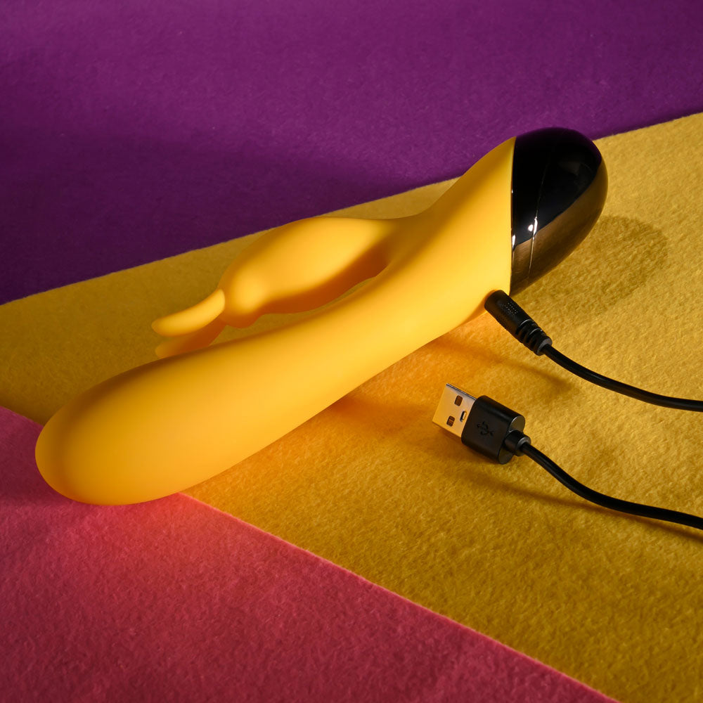 Selopa BUZZZ BUNNY - Yellow 19.7 cm USB Rechargeable Rabbit Vibrator — view 9