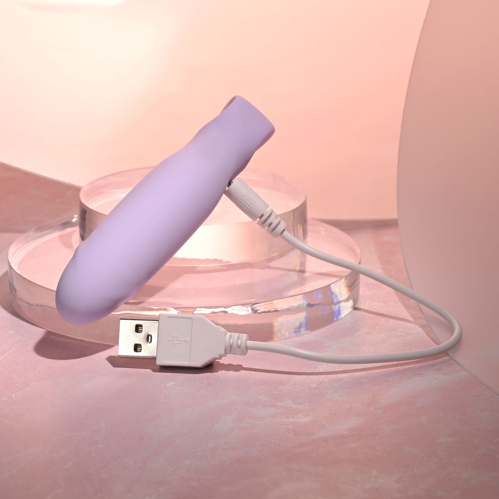 Selopa PETITE PECKER - Purple 11.7 cm USB Rechargeable Mini Vibrator — image 9