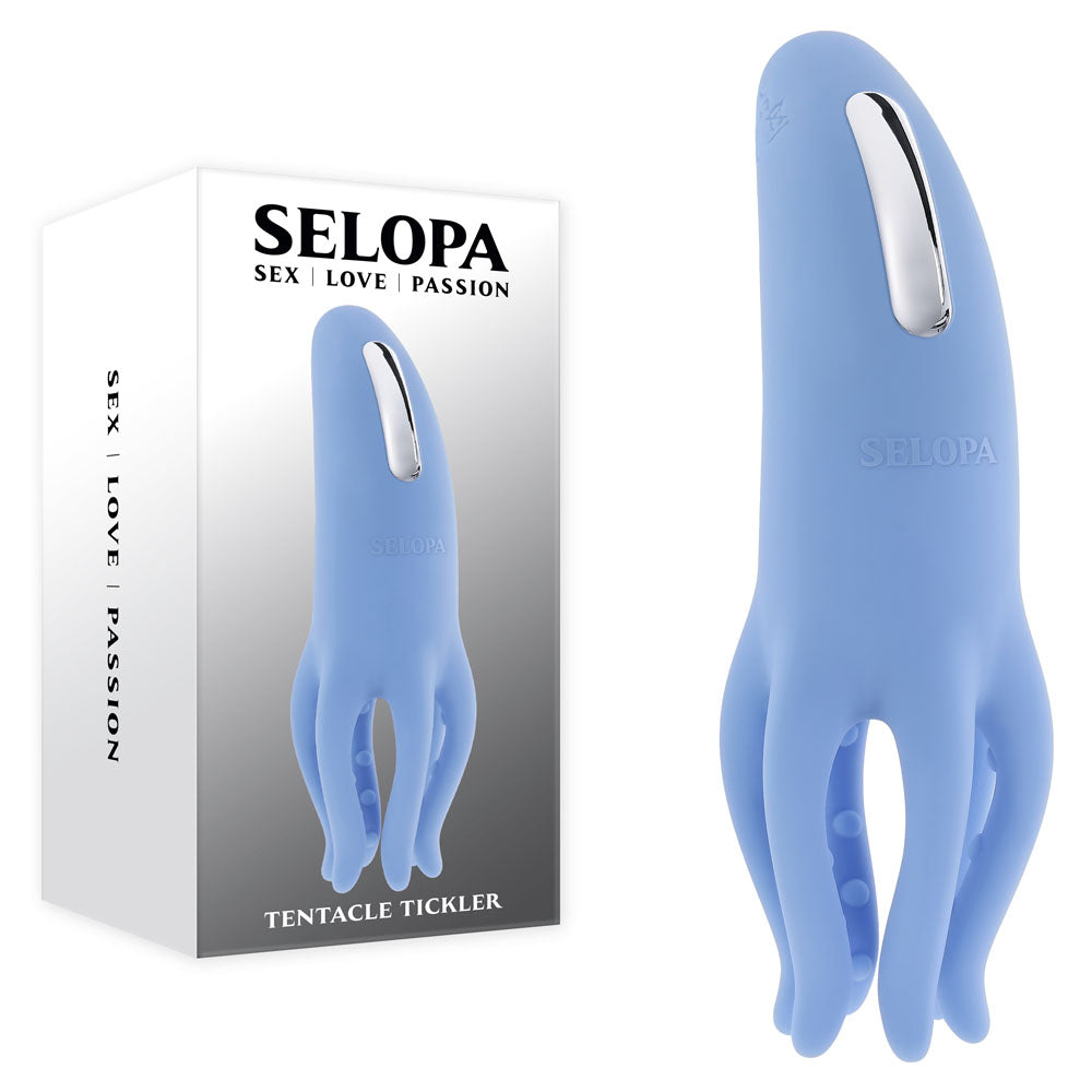 Selopa TENTACLE TICKLER - Blue Vibrating Stimulator buy online Australia