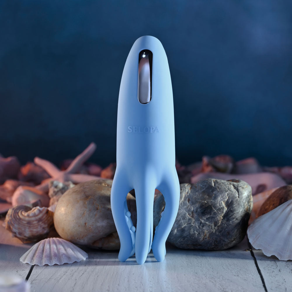 Selopa TENTACLE TICKLER - Blue Vibrating Stimulator