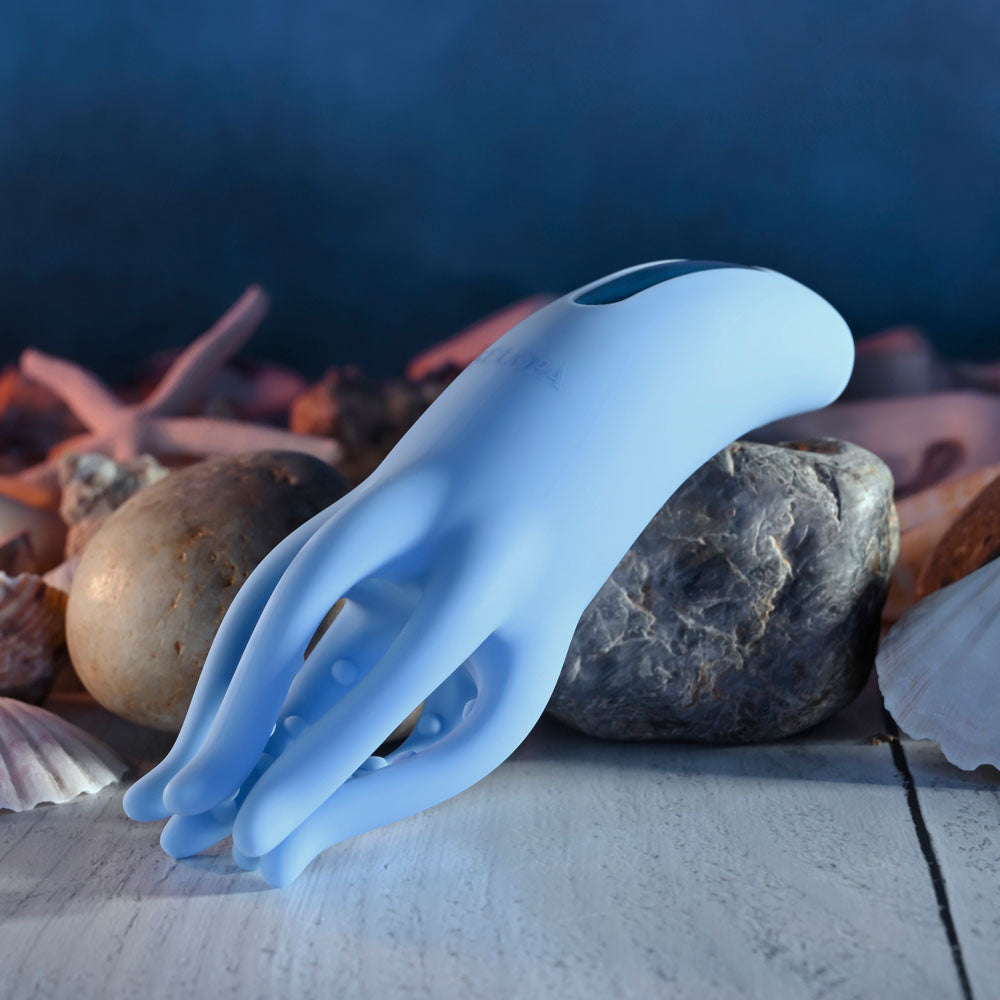 Selopa TENTACLE TICKLER - Blue Vibrating Stimulator