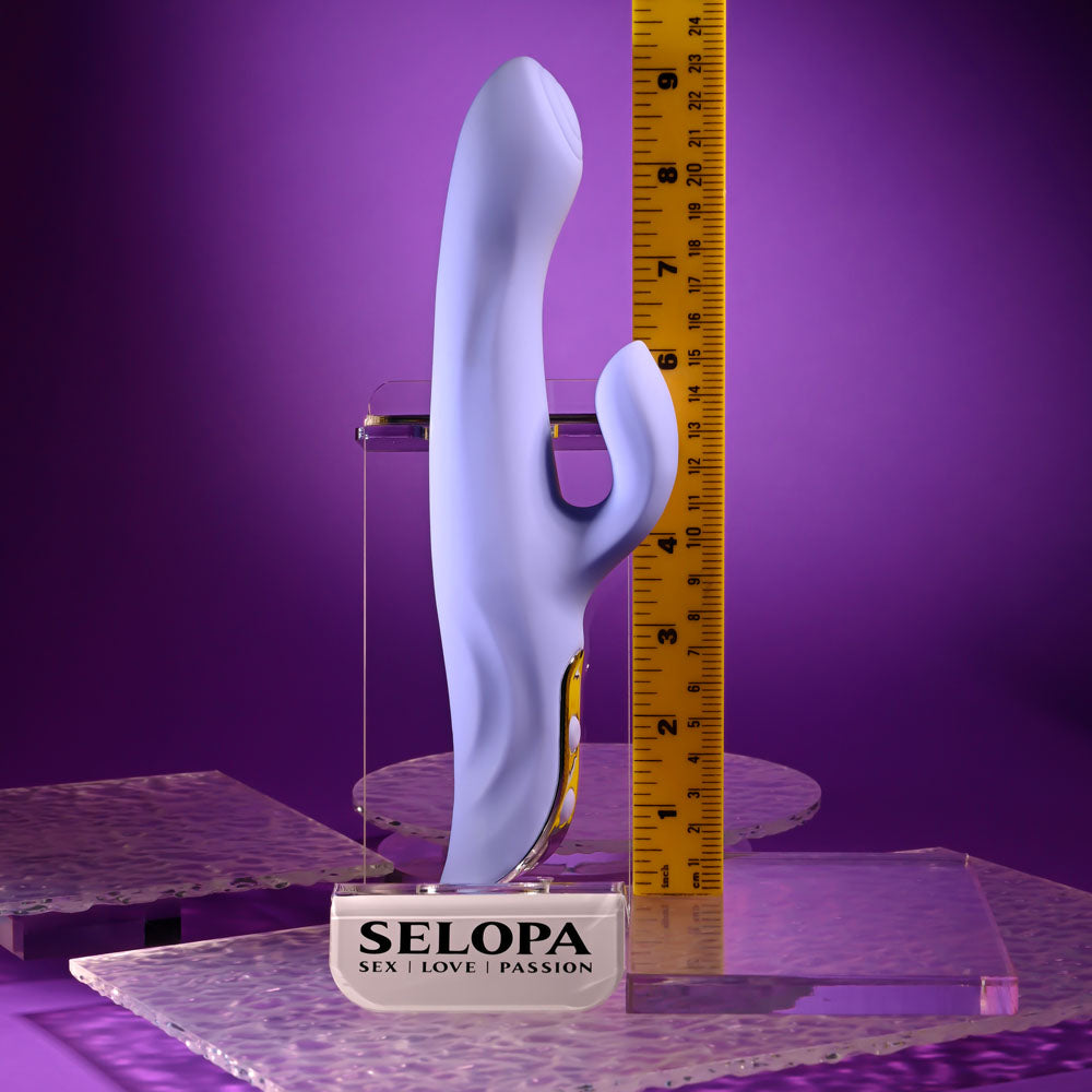 Evolved LAVENDER LOVE - Purple 23.3 cm USB Rechargeable Rabbit Vibrator — view 8