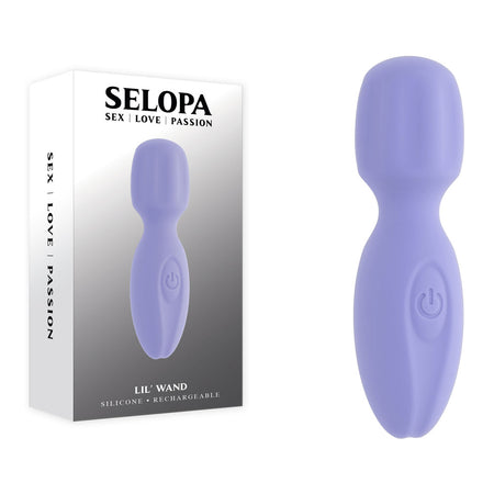 Selopa LIL' WAND - Purple 11 cm Massage Wand buy online Australia