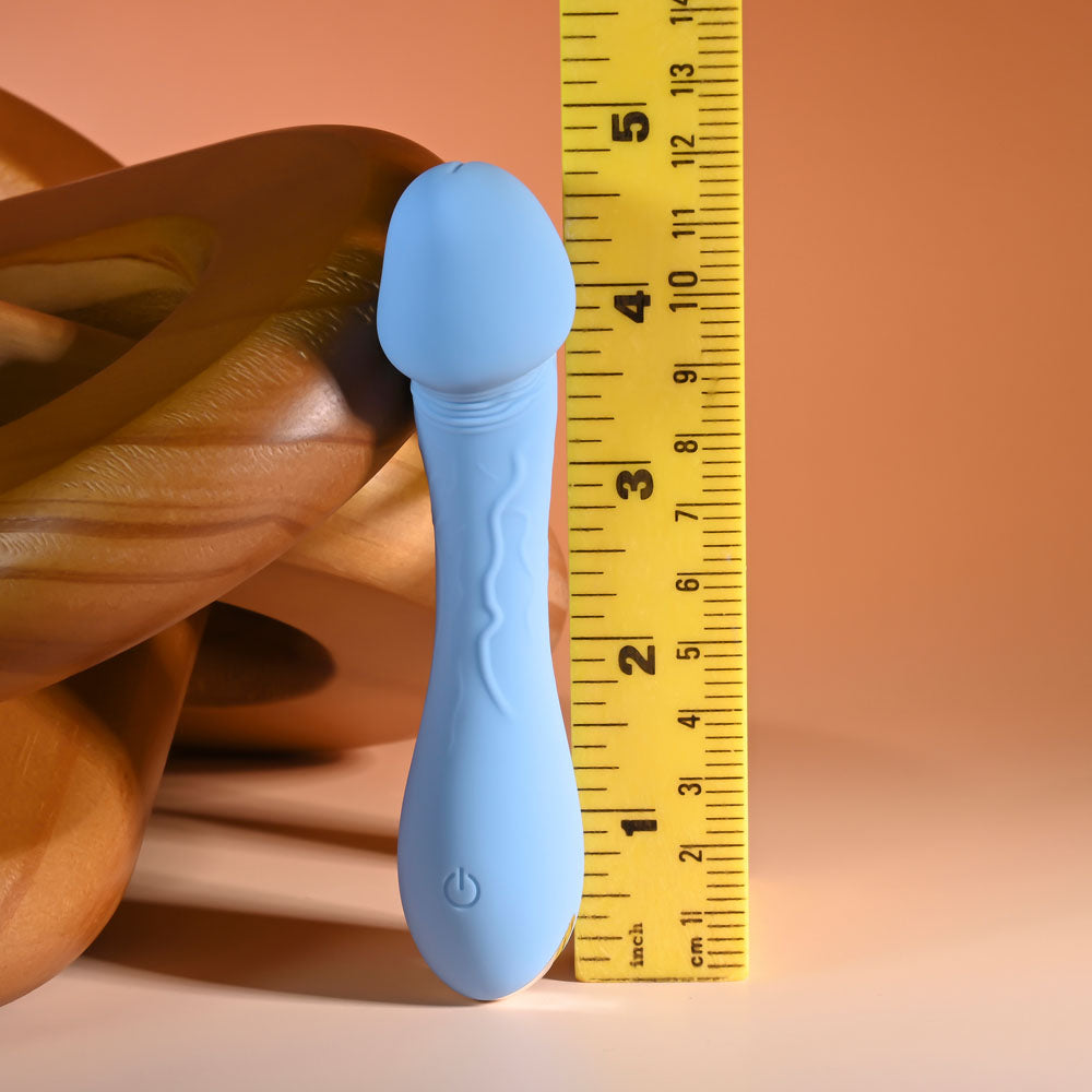 Selopa DAINTY DICK - Baby Blue 11.9 cm USB Rechargeable Mini Vibrator — view 8