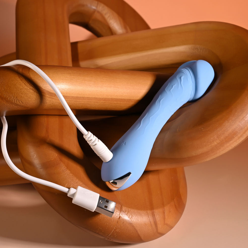 Selopa DAINTY DICK - Baby Blue 11.9 cm USB Rechargeable Mini Vibrator — view 9