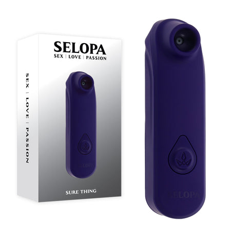 Selopa SURE THING - Black Vibrating & Sucking Stimulator buy online Australia