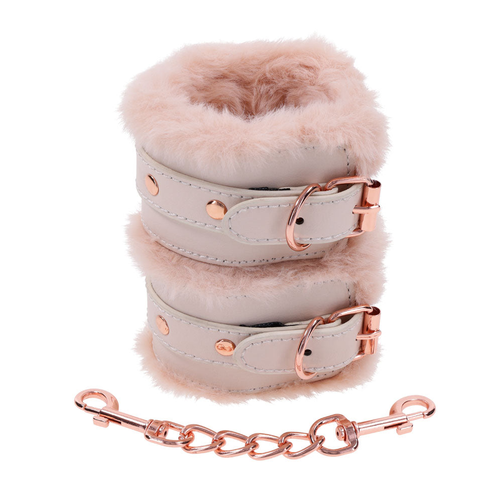 Sex & Mischief Peaches n CreaMe Fur Handcuffs