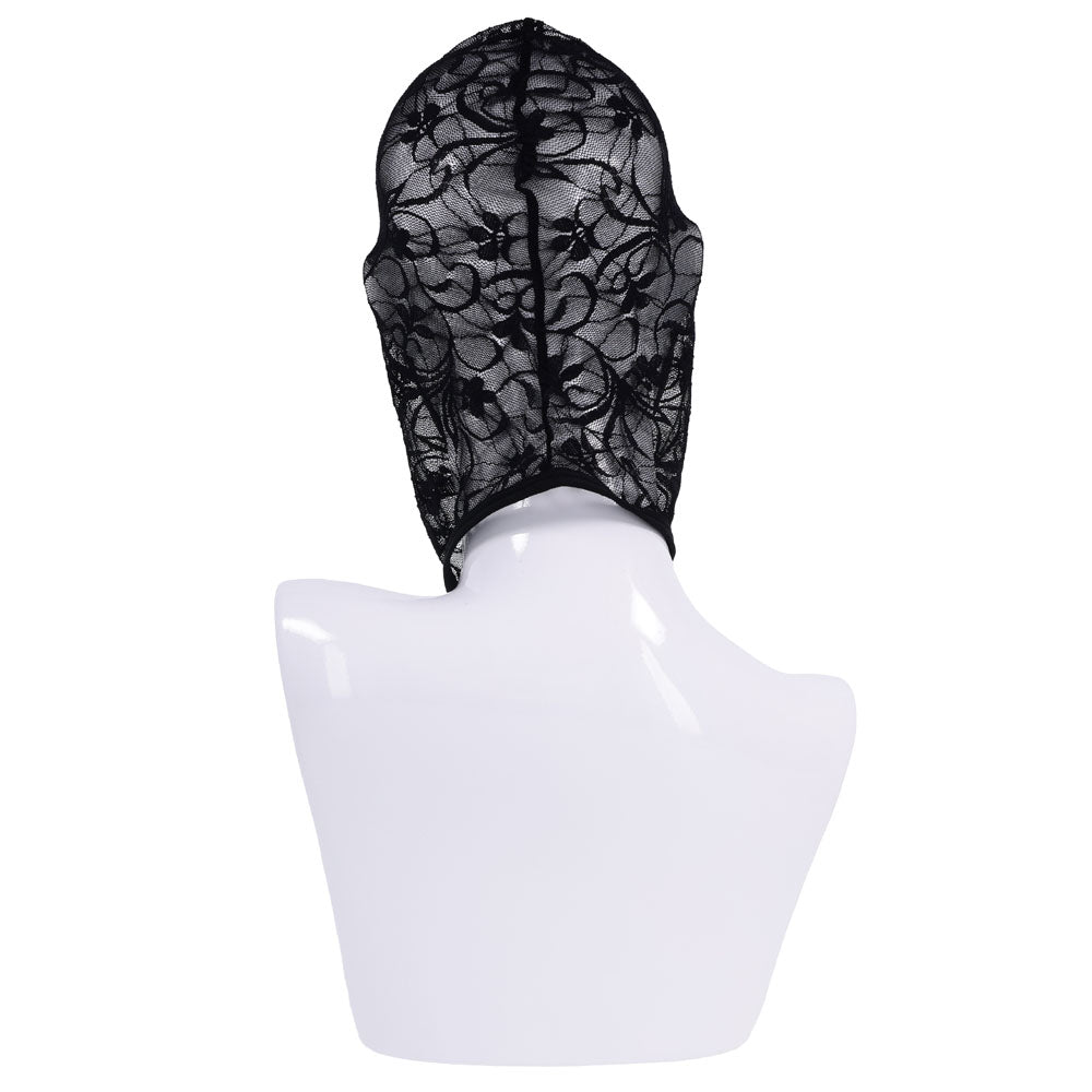 Sex & Mischief Lace Hush Hood - Black Hood — image 9