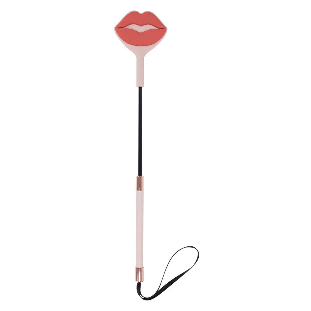 Sex & Mischief Peaches n CreaMe Kiss Crop - Peach Lip Tipped Crop Whip — image 7