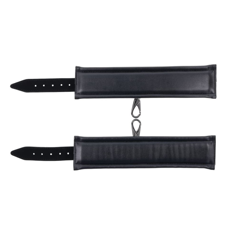 SPORTSHEETS Velvet Noir Handcuffs - Black Adjustable Cuff Restraints — view 8