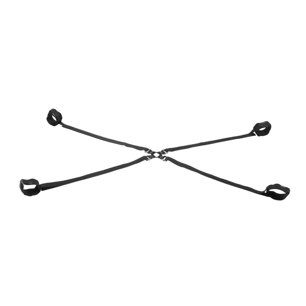 SPORTSHEETS Velvet Noir Adjustable Hog Tie & Cuff Set - Black Restraints — image 5