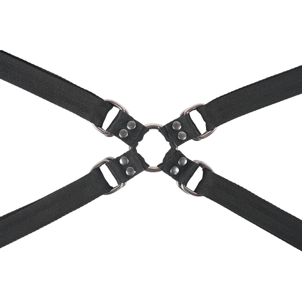 SPORTSHEETS Velvet Noir Adjustable Hog Tie & Cuff Set - Black Restraints — image 6