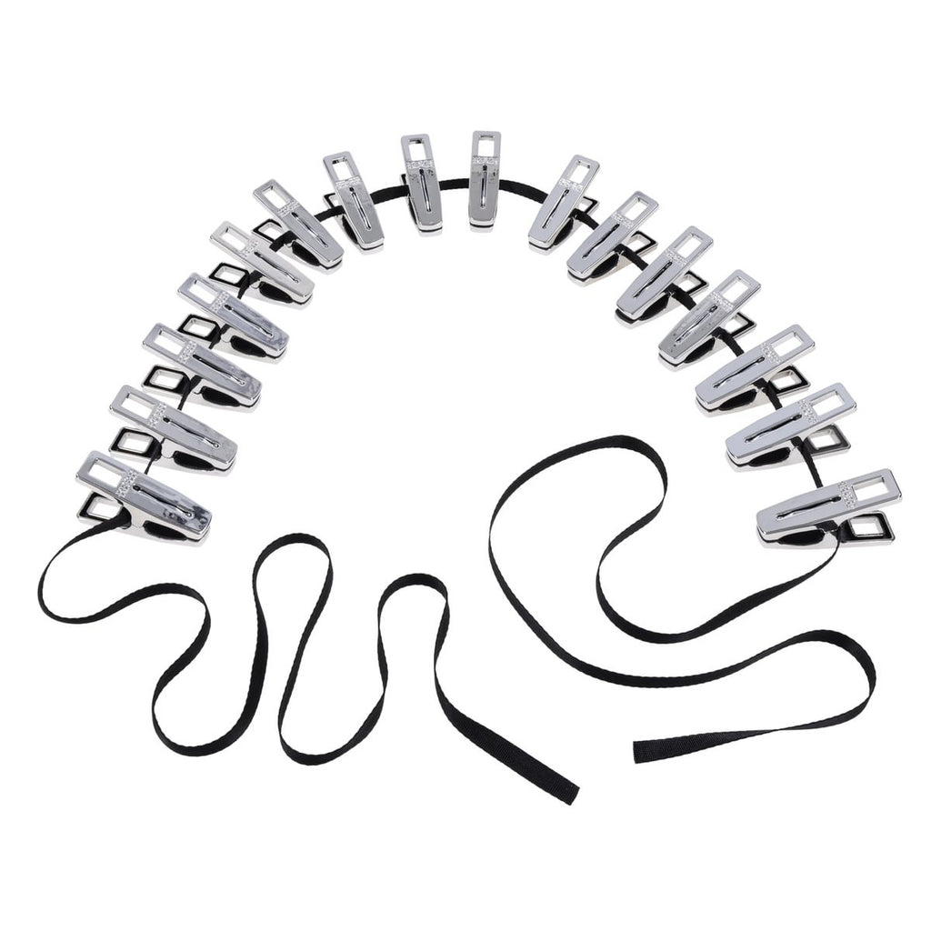EDGE Body Zipper Clothes Pins - Chrome Chrome Pins - Set of 16 — image 4