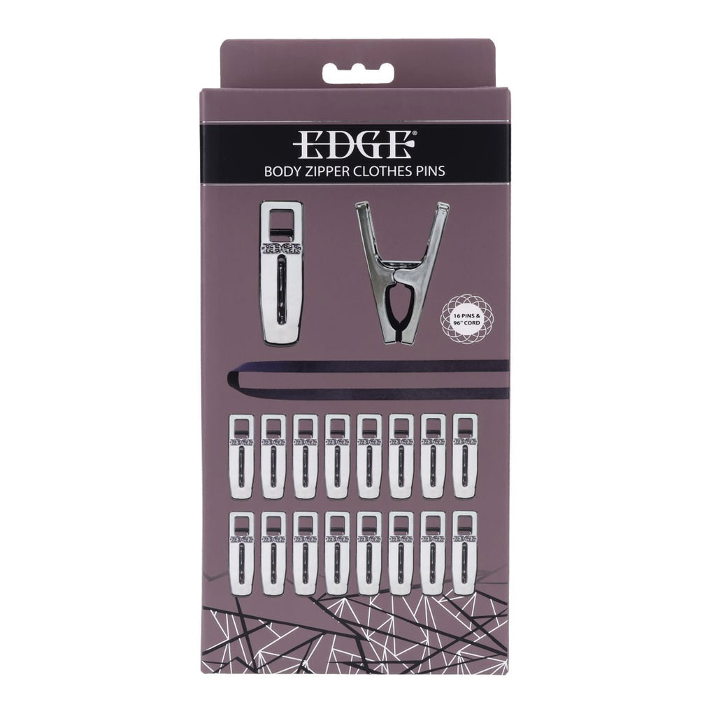 EDGE Body Zipper Clothes Pins - Chrome Chrome Pins - Set of 16 — image 9
