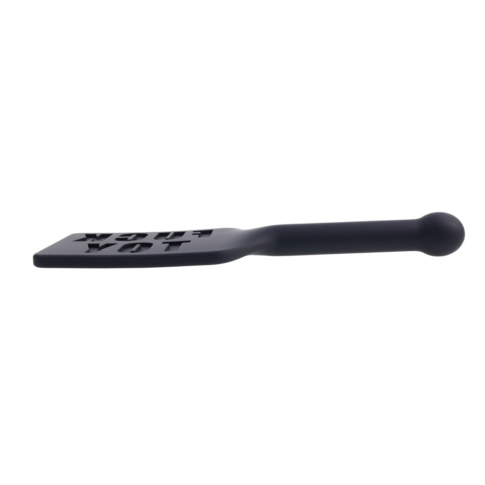 EDGE FUCK TOY Silicone Paddle - Black Silicone Spanking Paddle