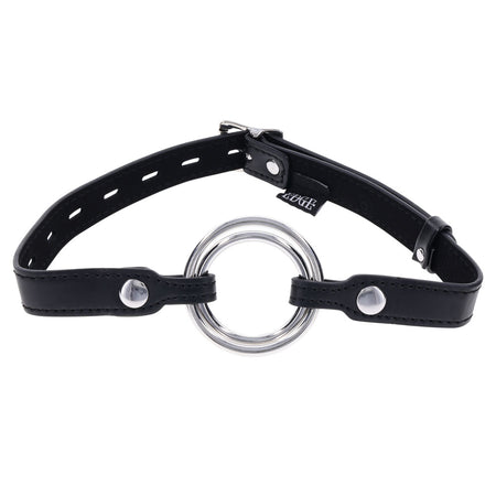 EDGE Interchangeable Ring Gag - Black Mouth Gag Restraint with 2 Interchangeable Pieces