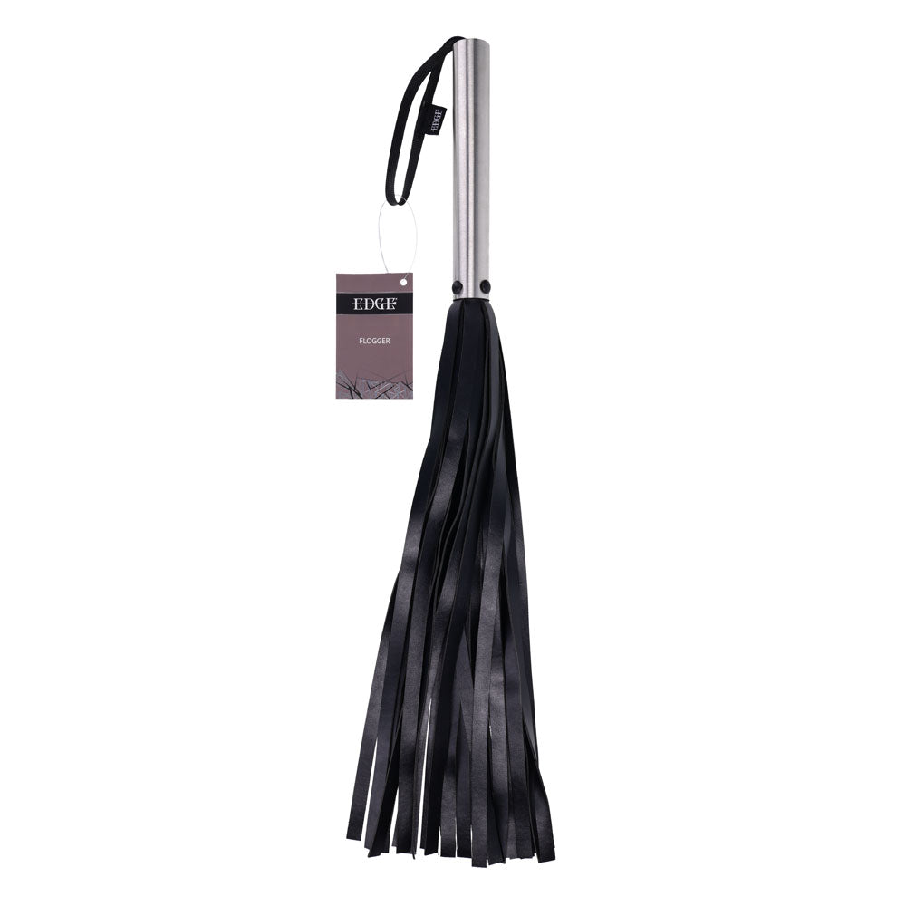 EDGE Flogger - Black Flogger Whip with Metal Handle buy online Australia